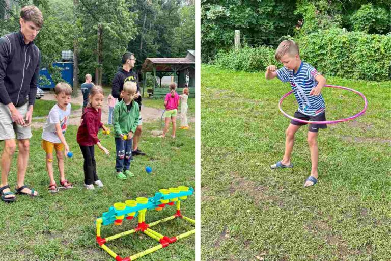 Aktywności podczas rejsu na Mazurach.
