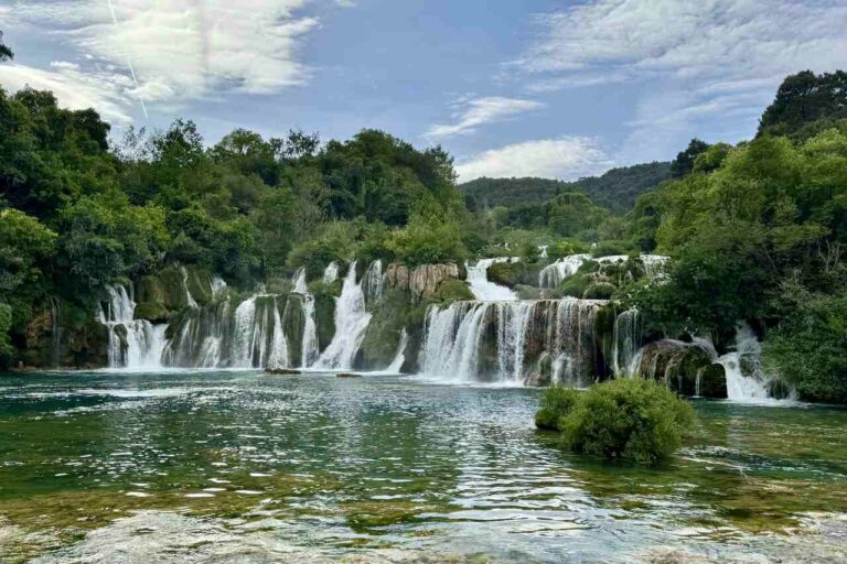 Wodospady Krka podczas rejsu w Chorwacji